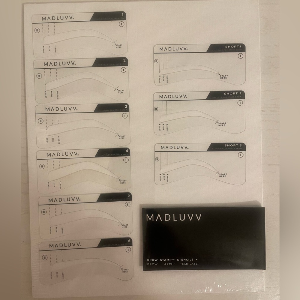 Madluvv Brow Stamp Stencils